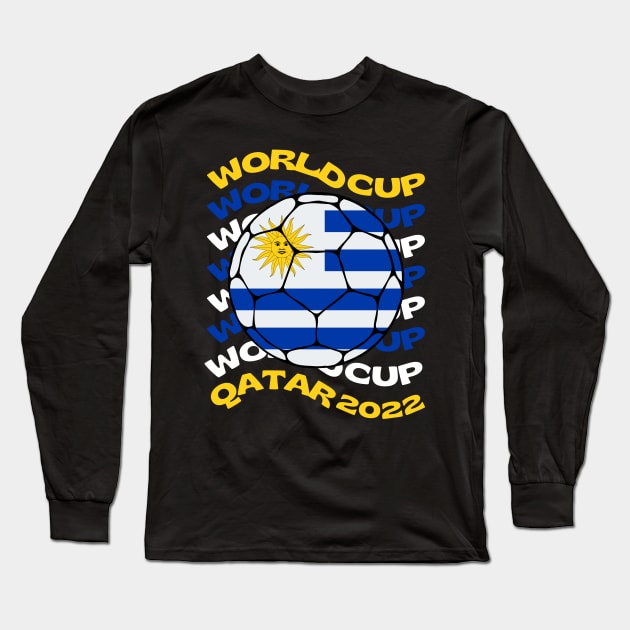 Uruguay World Cup Long Sleeve T-Shirt by footballomatic